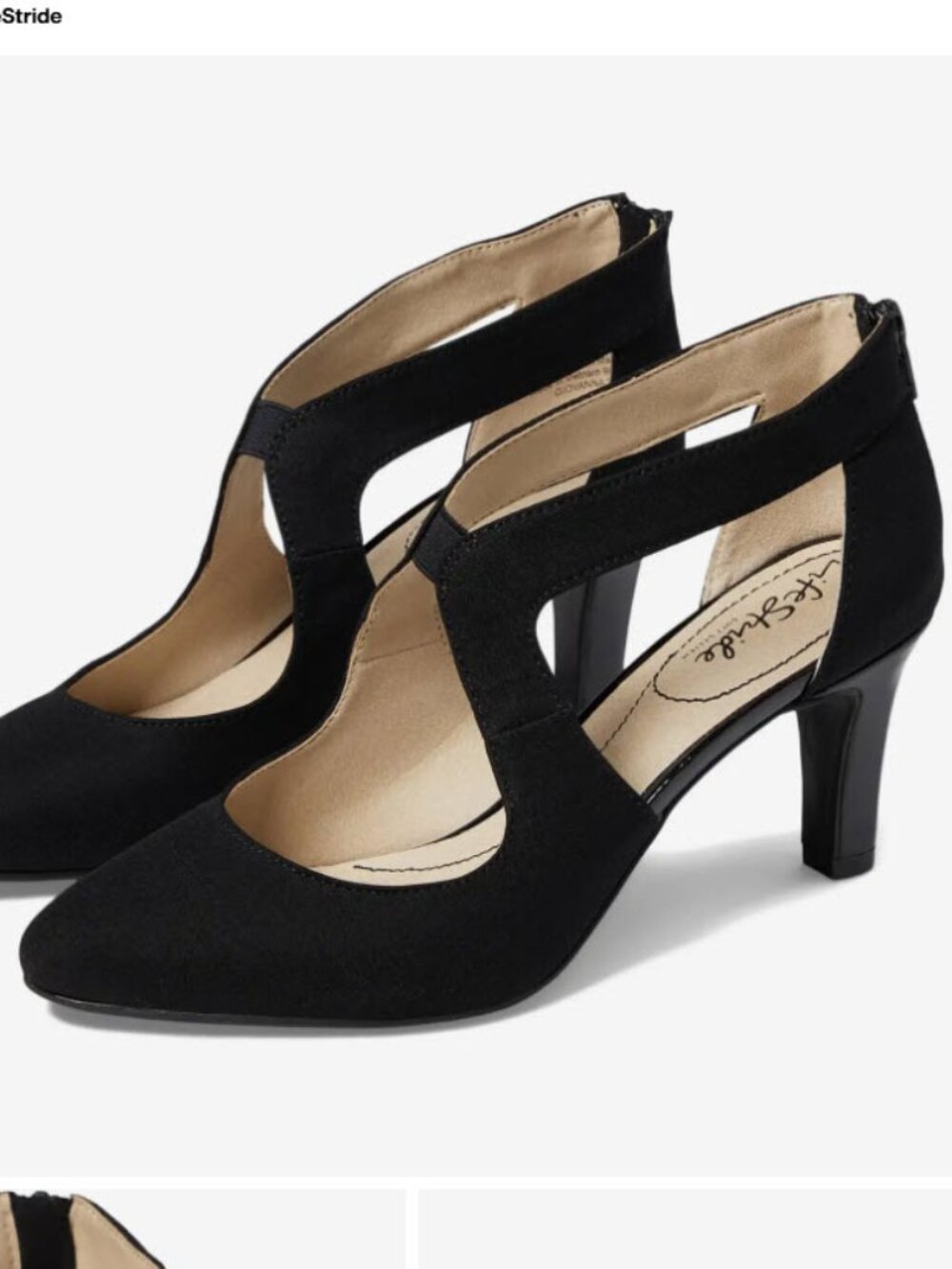 LifeStride Giovanna 2 Pump (7.5 wide, Black)